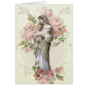 Begrafenis condoleance Heilige Maagd Maria Kaart B