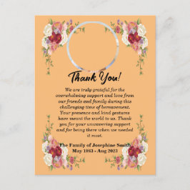 Begrafenis Dank u bericht voor condoleances Briefkaart