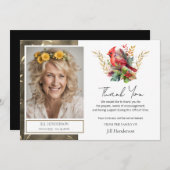 Begrafenis Dank u Foto Kardinaal Kaart (Voorkant / Achterkant)