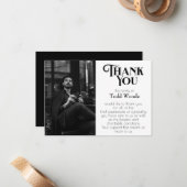 Begrafenis Dank u kaart, sympathie Dank u Notitiekaartje (Voorkant / Achterkant in situ)