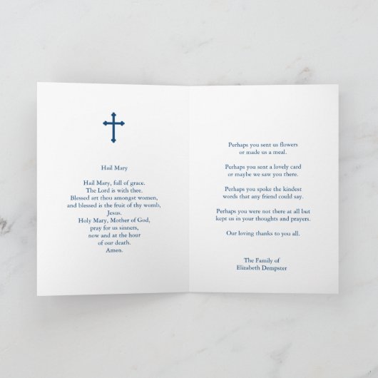 Begrafenis dank u kaarten | Christus en zijn moede (Binnen)