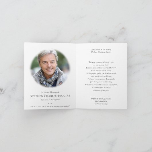 Begrafenis dank u kaarten | Engel van de Heer 03 (Binnen)