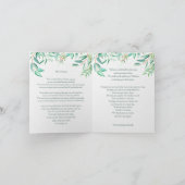 Begrafenis dank u kaarten | Eucalyptus Waterverf (Binnen)