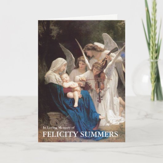 Begrafenis dank u kaarten | Lied van de Engelen 06 (Voorkant)