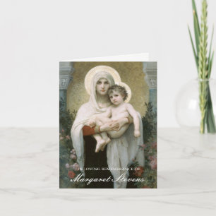 Begrafenis dank u kaarten Madonna van de Rozen 3
