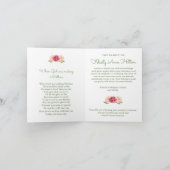 Begrafenis dank u kaarten | Waterverf Bloemen 5 (Binnen)