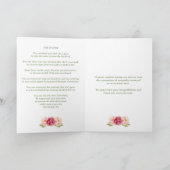 Begrafenis dank u kaarten | Waterverf Bloemenfoto (Binnen)