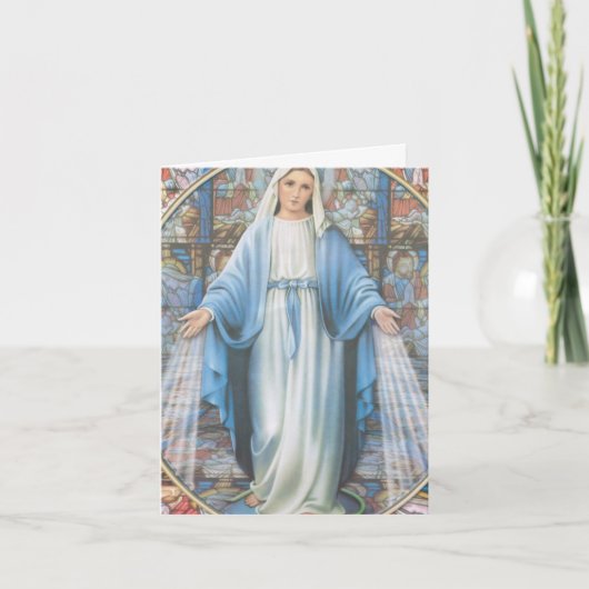 Begrafenis dank u kaarten | Wees gegroet Maria 01 (Voorkant)