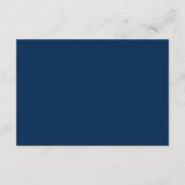 Begrafenis Dank U Nota Kaart Rouw, Navy Blue (Achterkant)
