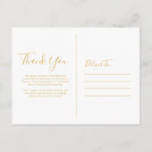 Begrafenis Dank u | Roze witte rozen Uitnodiging Briefkaart (Achterkant)