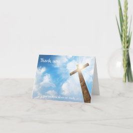 Begrafenis - Dank u van de familie Christelijk Cro Bedankkaart