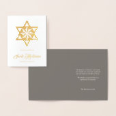 Begrafenis Dankjewel Joodse kaarten | goudfolie (Display)