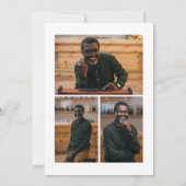 Begrafenis Eenvoudig Modern Zwart-wit Christelijk Kaart (Achterkant)