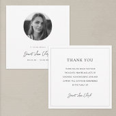 Begrafenis en sympathie bedankkaart