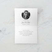 Begrafenis en sympathie Dank u Gevouwen Kaart (Binnen)