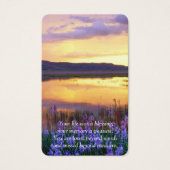 Begrafenis Floral Lake Memorial Gebed Sympathie Ca Visitekaartje (Voorkant)