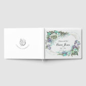 Begrafenis Gastboek Bloemen op wit  Gastenboek (Volledig)