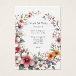 Begrafenis / Gedachtenisgebed voor Eenheid Visitekaartje