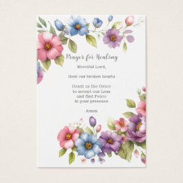 Begrafenis / Gedachtenisgebed voor genezing Visitekaartje