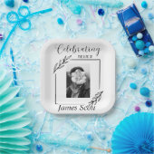 Begrafenis / Gedenkteken gepersonaliseerd papier b Papieren Bordje (Feest)