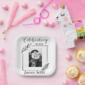 Begrafenis / Gedenkteken gepersonaliseerd papier b Papieren Bordje (Feest)