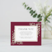 Begrafenis Gedenkteken Groen Bourgondië Foto Bedankkaart (Staand voorkant)