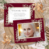 Begrafenis Gedenkteken Groen Bourgondië Foto Bedankkaart