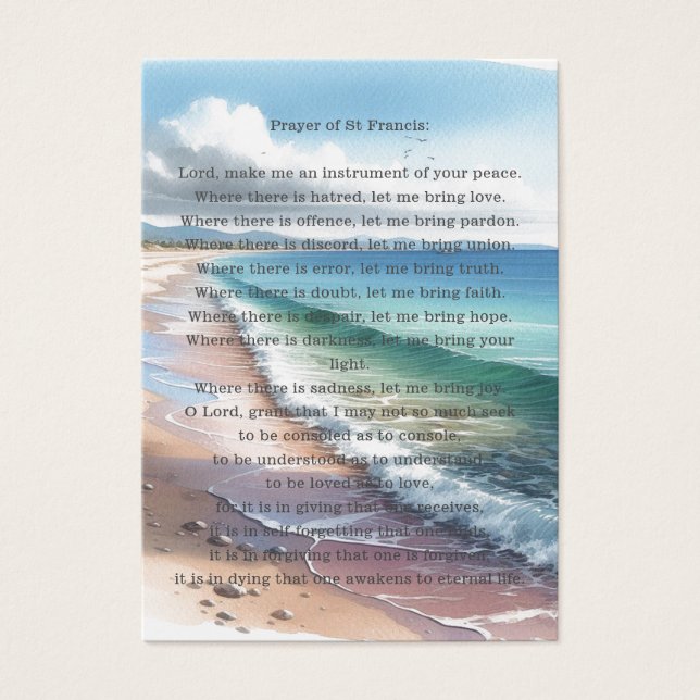 Begrafenis / gedenkteken van St. Franciscus Visitekaartje (Voorkant)