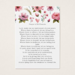 Begrafenis / gedenkteken van St. Franciscus Visitekaartje