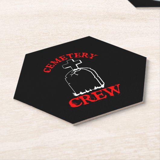 Begrafenis geest Halloween groep kerkhof Kartonnen Onderzetters (Schuin)