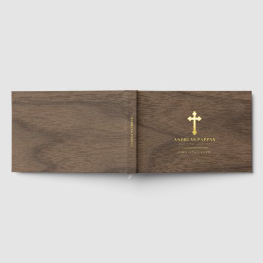 Begrafenis Grieks-orthodox goud Gastenboek (Volledig)