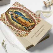 Begrafenis Guadalupe Spaanse Gebed Sympathie Kaart
