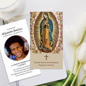 Begrafenis Guadalupe Spaanse Gebed Sympathie Kaart