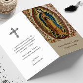 Begrafenis Guadalupe Spaanse Gebed Sympathie Kaart