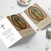 Begrafenis Guadalupe Spaanse Gebed Sympathie Kaart