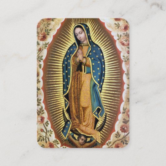 Begrafenis Guadalupe Spaanse Gebed Sympathie Kaart Visitekaartje (Voorkant)