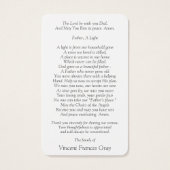 Begrafenis Hawaïaanse Sunset Gebed Sympathie Kaart (Achterkant)