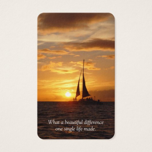 Begrafenis Hawaïaanse Sunset Gebed Sympathie Kaart (Voorkant)