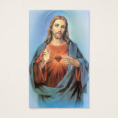 Begrafenis Heilig Hart Jezus Gebed Sympathie Kaart (Voorkant)