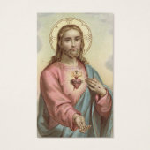 Begrafenis Heilig Hart Jezus Gebed Sympathie Kaart (Voorkant)