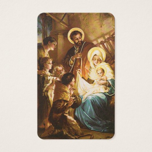 Begrafenis Heilige Familie Verlies Gebed Sympathie Visitekaartjes (Voorkant)