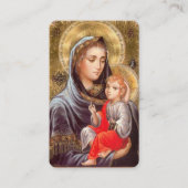 Begrafenis Heilige Moeder Memorial Gebed Sympathie Visitekaartje (Voorkant)