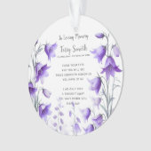 Begrafenis / Herdenking Ornament (voorkant)