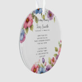 Begrafenis / Herdenking Ornament (voorkant)