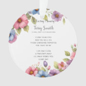 Begrafenis / Herdenking Ornament (voorkant)