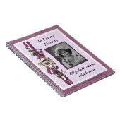 Begrafenis Herdenkings Gepersonaliseerde Foto Notitieboek (Rechterzijde)