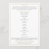 Begrafenis Herdenkingsdienst Order Of Service Prog Programmakaart (Achterkant)
