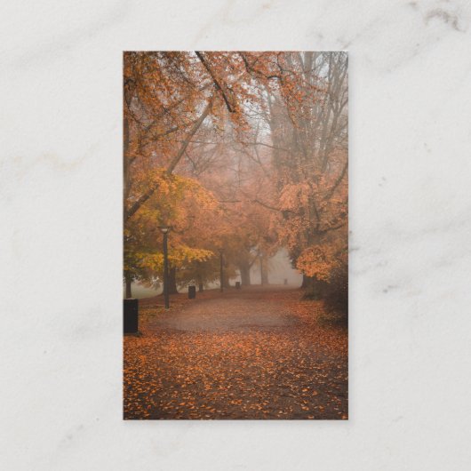 Begrafenis herfst gebed sympathie kaarten visitekaartje (Voorkant)