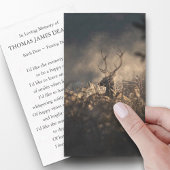 Begrafenis Herfst Mist Gebed Sympathie Kaarten Visitekaartje