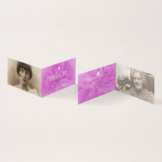 begrafenis in een liefdevol gebed van het roos/ged kaart (Binnen en buitenkant)